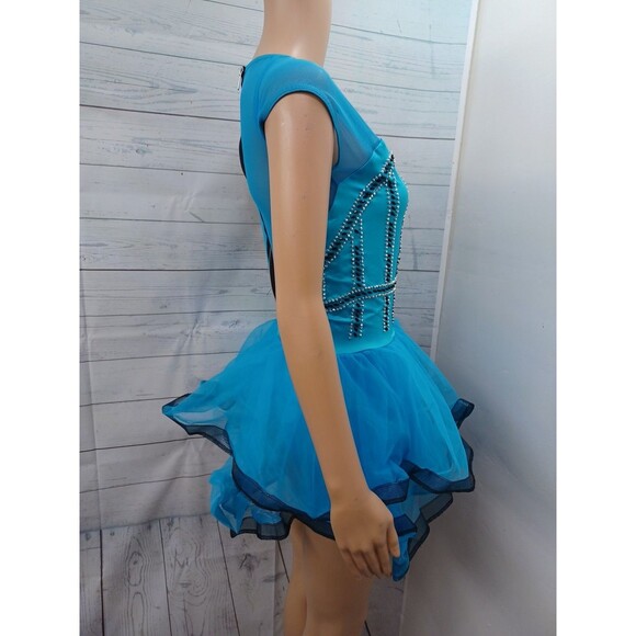 A Wish Come True Dance Leotard Adult M MA Blue Gymnastic Ballerina - Picture 3 of 9